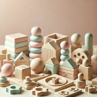 Objavte krásu Montessori drevených hračiek v jemných pastelových farbách 🌸🌿. Naše hračky podporujú rozvoj detskej...